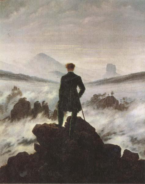 Caspar David Friedrich Wanderer Watching a Sea of Fog (mk45) France oil painting art